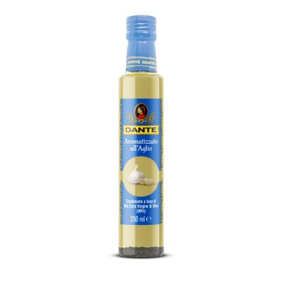Alyvuogių aliejus Extra Virgin su česnakais, OLIO DANTE, 250 ml